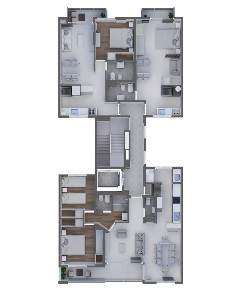 Plano Planta tipo · 62 e/ 12 y 13