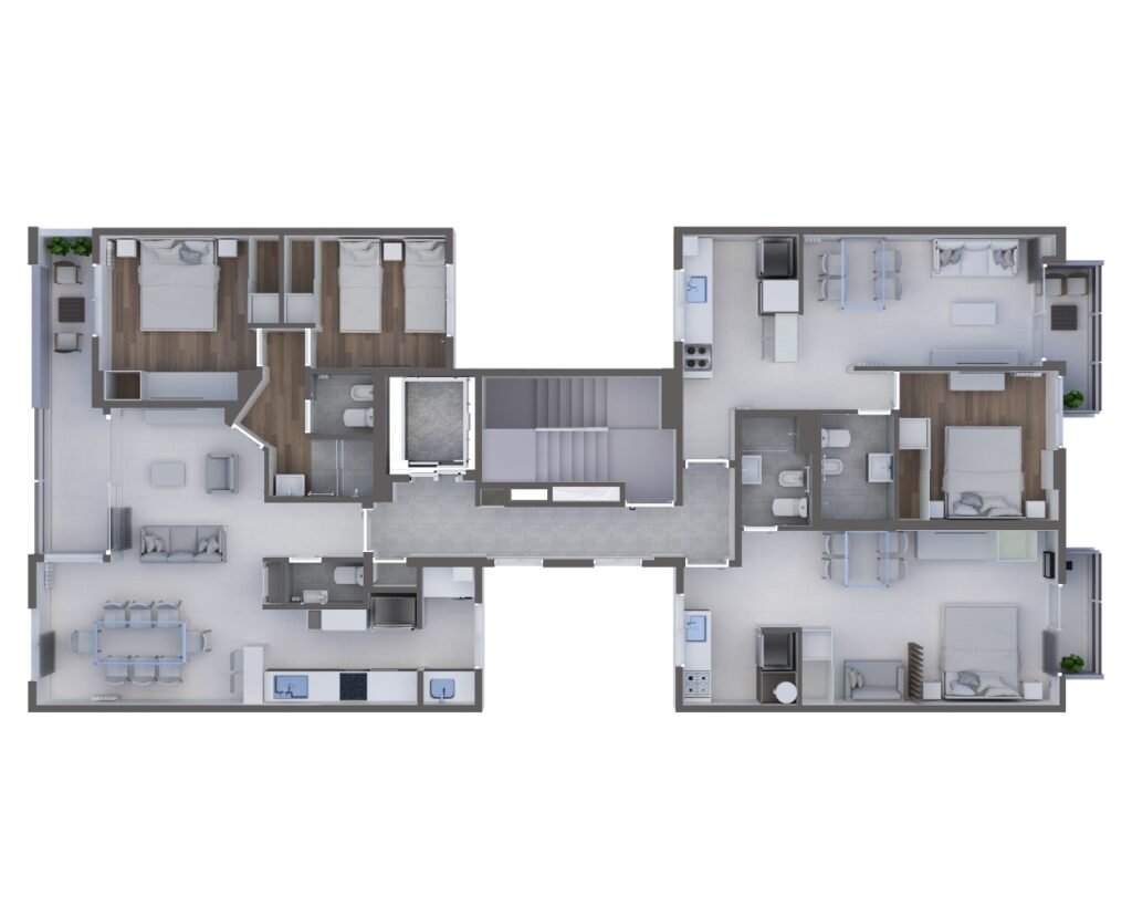Plano Planta tipo · Av. 13 e/ 61 y 62